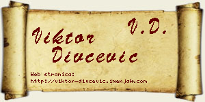 Viktor Divčević vizit kartica